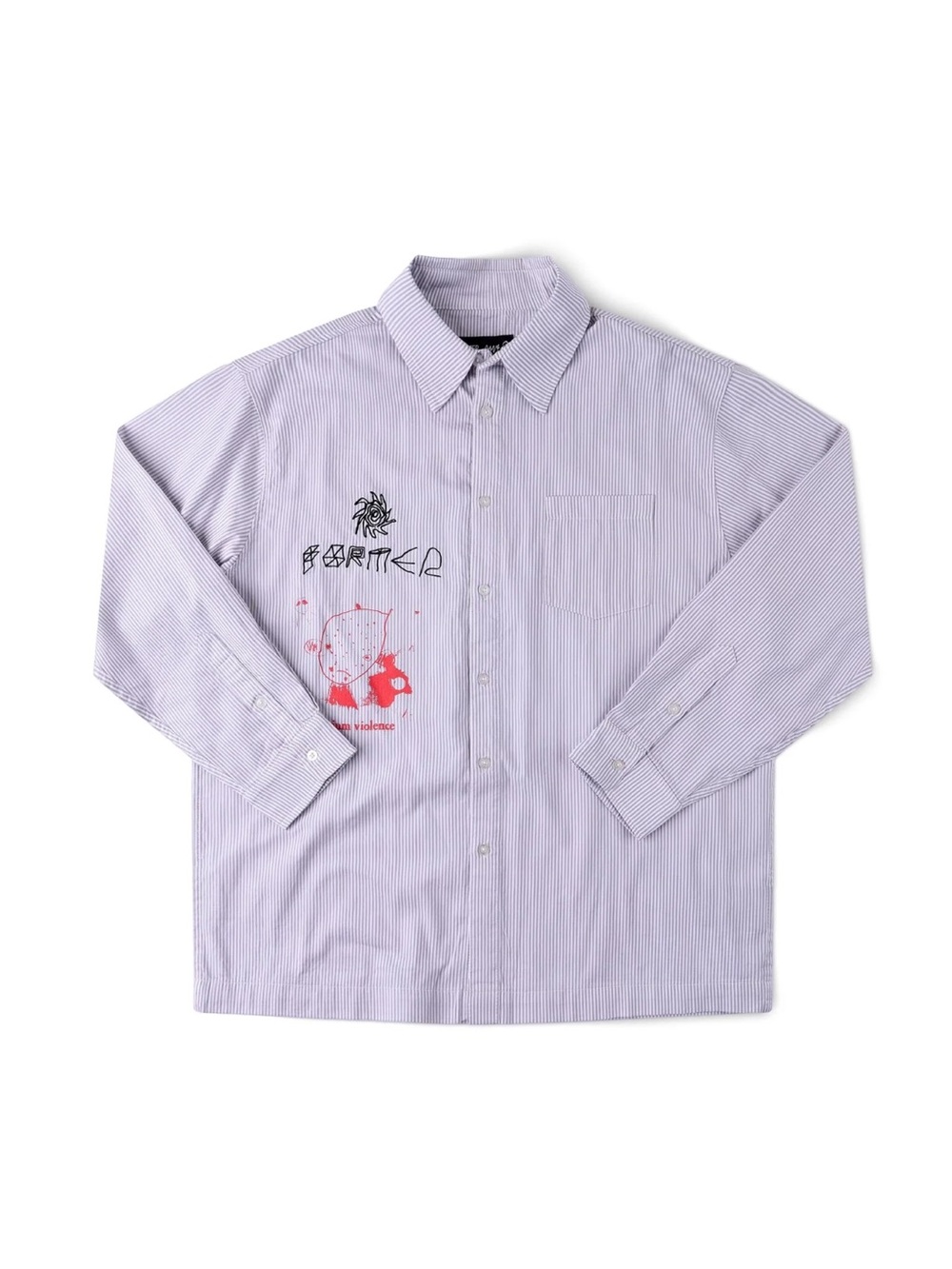 DXD REYNOLDS STRIPE LS SHIRT // GREY XL